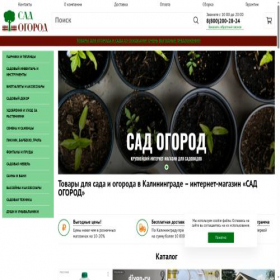 Скриншот главной страницы сайта kaliningrad.v-ogorod-sad.ru
