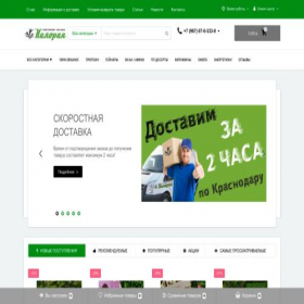 Скриншот главной страницы сайта kaloria.pro