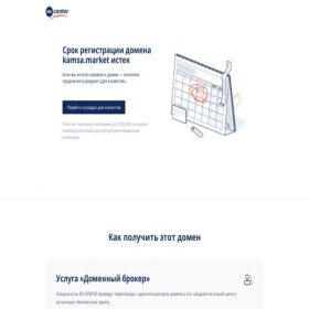 Скриншот главной страницы сайта kamsa.market