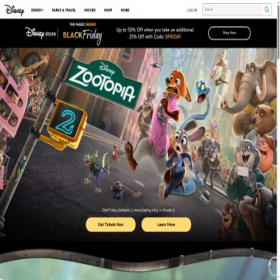 Скриншот главной страницы сайта kanal.disney.ru