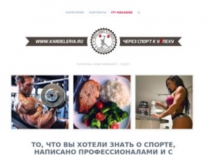 Скриншот главной страницы сайта kandeleria.ru