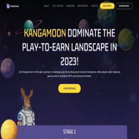 Скриншот главной страницы сайта kangamoon.com