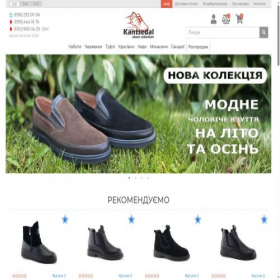 Скриншот главной страницы сайта kantsedal.ua