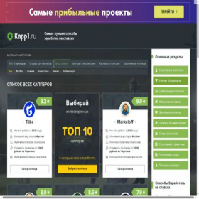 Скриншот главной страницы сайта kapper1.ru