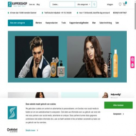 Скриншот главной страницы сайта kappersshop.com