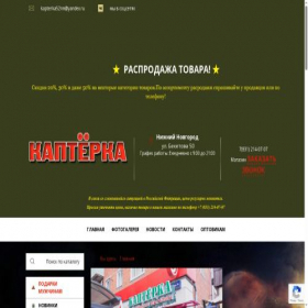 Скриншот главной страницы сайта kapterka-nn.ru