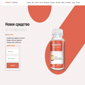Скриншот главной страницы сайта kardineo-com.ru