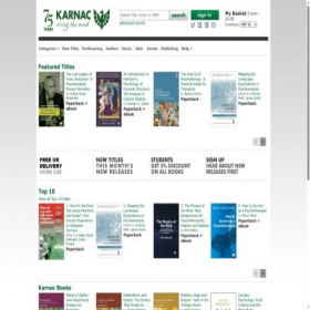 Скриншот главной страницы сайта karnacbooks.com