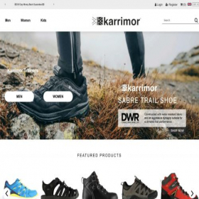 Скриншот главной страницы сайта karrimortrainers.com