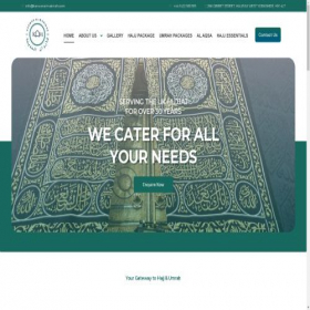 Скриншот главной страницы сайта karwanalmadinah.com