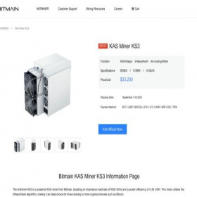 Скриншот главной страницы сайта kas-miner-ks3.store