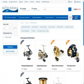 Скриншот главной страницы сайта katushki-shimano.ru