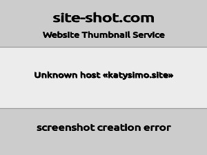 Скриншот главной страницы сайта katysimo.site