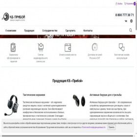 Скриншот главной страницы сайта kbpriboi.ru