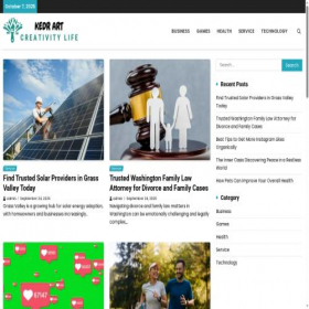 Скриншот главной страницы сайта kedr-art.com