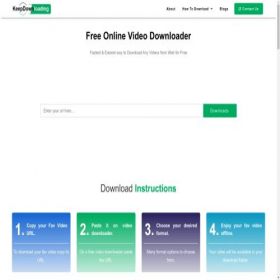 Скриншот главной страницы сайта keepdownloading.com