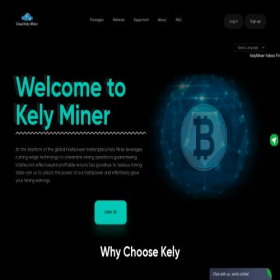 Скриншот главной страницы сайта kelymining.net
