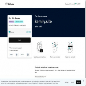 Скриншот главной страницы сайта kemily.site