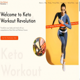 Скриншот главной страницы сайта ketoworkout.co