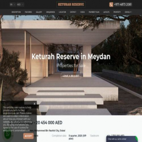Скриншот главной страницы сайта keturah-reserve-meydan.com
