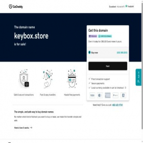 Скриншот главной страницы сайта keybox.store
