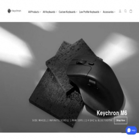 Скриншот главной страницы сайта keychron.com.es