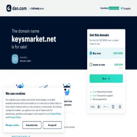 Скриншот главной страницы сайта keysmarket.net