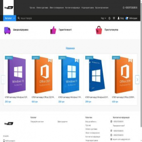 Скриншот главной страницы сайта keywin.com.ua