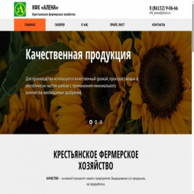 Скриншот главной страницы сайта khalena.ru