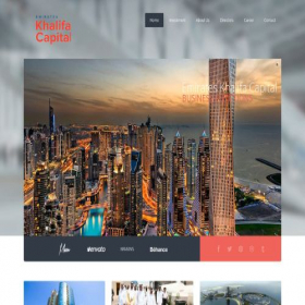 Скриншот главной страницы сайта khalifacapitalgroup.com