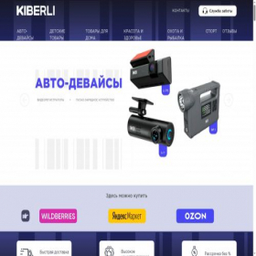 Скриншот главной страницы сайта kiberli.com