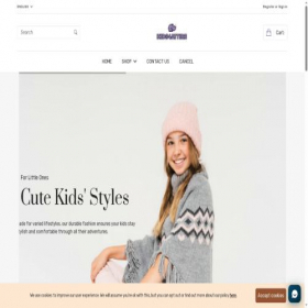 Скриншот главной страницы сайта kids4attire.com