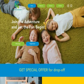 Скриншот главной страницы сайта kidshubentertainment.com