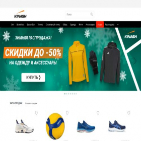 Скриншот главной страницы сайта kinash.ru