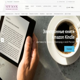 Скриншот главной страницы сайта kindlebook-nn.ru