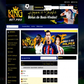 Скриншот главной страницы сайта kingbet.pro