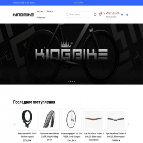 Скриншот главной страницы сайта kingbike.ru