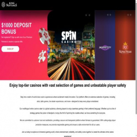 Скриншот главной страницы сайта kingneptunescasino.eu