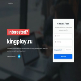 Скриншот главной страницы сайта kingplay.ru