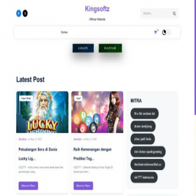 Скриншот главной страницы сайта kingsoftz.com