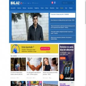 Скриншот главной страницы сайта kino.big.az