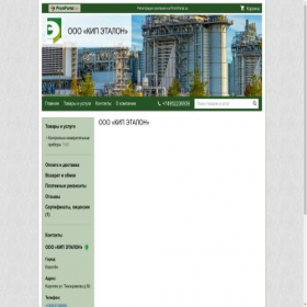 Скриншот главной страницы сайта kip-etalon.promportal.su