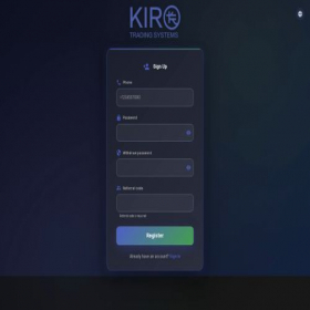 Скриншот главной страницы сайта kirotrade.com