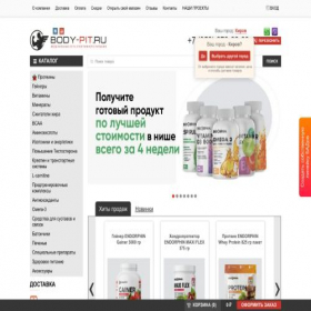 Скриншот главной страницы сайта kirov.body-pit.ru