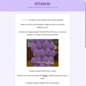 Скриншот главной страницы сайта kitcash.ru
