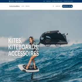 Скриншот главной страницы сайта kitesurfandmore.de