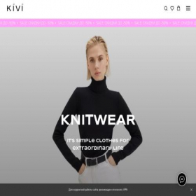 Скриншот главной страницы сайта kivi-clothing.ru