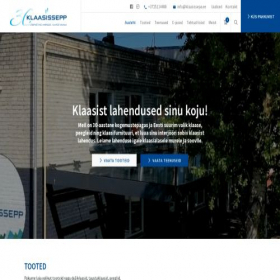 Скриншот главной страницы сайта klaasissepa.ee