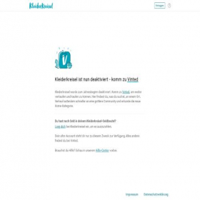 Скриншот главной страницы сайта kleiderkreisel.de