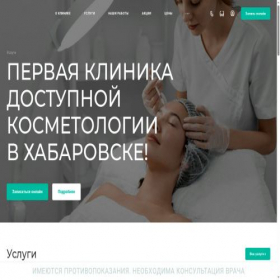 Скриншот главной страницы сайта klinika-sekret.ru